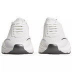 White Silver DAYMASTER Leather Sneakers Men Shoes