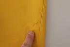 Yellow Viscose Sleeveless Sheath Midi Dress