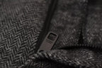 Gray Chevron Viscose Skinny Pants