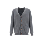 Gray Cotton Cardigan