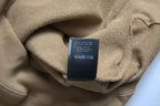 Brown Cotton Symbolic Molleton Bouclette Hooded Sweater