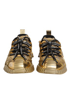 Gold Stretch Lace Up NS1 Sneakers Shoes