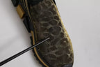 Gold Glitter Leopard Sorrento Sneakers Shoes