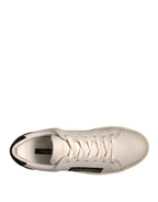 White Suede Leather Low Top Sneakers Shoes