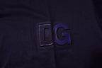 Navy Blue DG Logo Cotton Crew Neck T-shirt