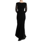 Black Cotton Cocktail Dress
