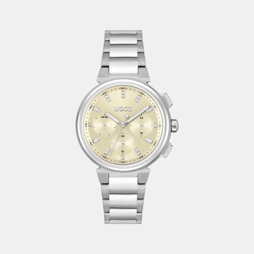 Silver Stainless Steel Dress Watch