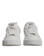 White Miami Leather Low Top Sneakers Shoes
