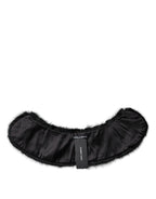 Black Fur Shawl Neck Wrap Cover Collar Scarf