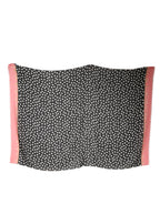 Black White Polka Dots Fringes Wrap Scarf