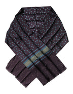 Purple Fantasy Silk Neck Wrap Shawl Scarf