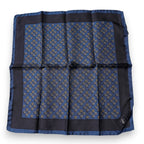 Blue Lady Bug Silk Square Handkerchief Scarf
