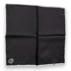 Black Crown Logo Square Handkerchief Scarf