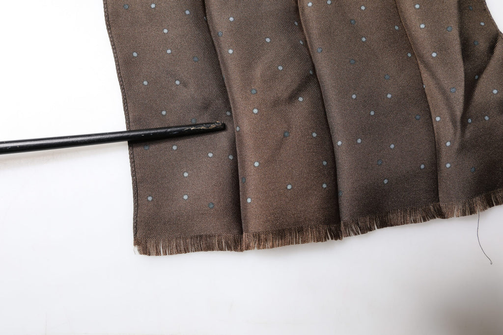 Brown Fantasy Silk Neck Wrap Shawl Scarf