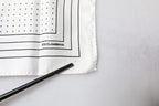 White Polka Dots Square Handkerchief Scarf