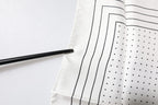White Polka Dots Square Handkerchief Scarf