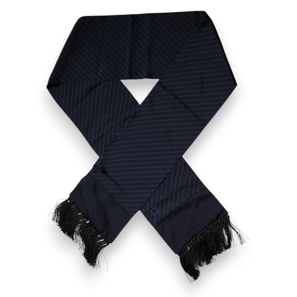 Dark Blue Fantasy Fringes Neck Wrap Scarf