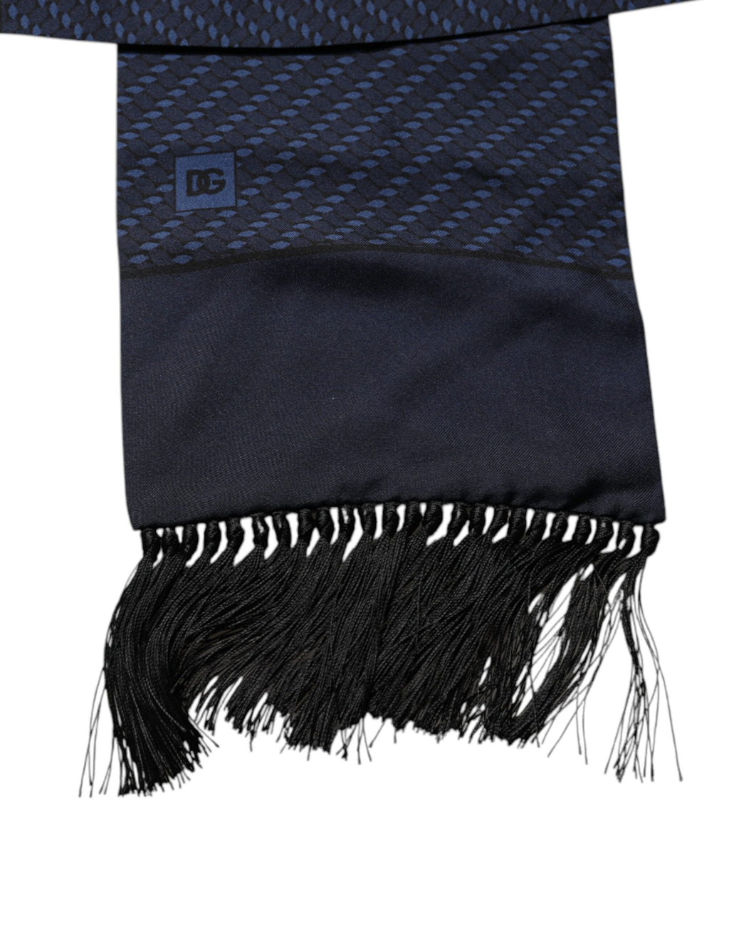 Dark Blue Fantasy Fringes Neck Wrap Scarf