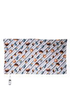 Multicolor Stripes Seashells Beach Towel