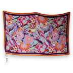 Multicolor Floral Print Cotton Beach Towel