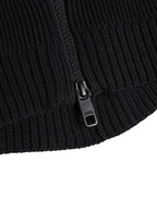 Black Wool Whole Head Wrap Balaclava Hat