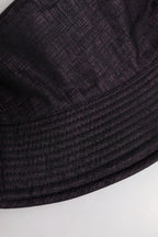 Black Wide Brim Nylon Bucket Hat