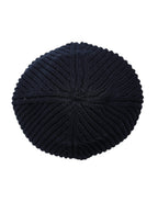 Blue Cashmere Knitted Winter Beanie Hat