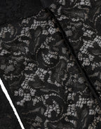 Black Floral Lace Whole Head Wrap Hat