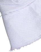 White Polyester Wide Brim Bucket Hat