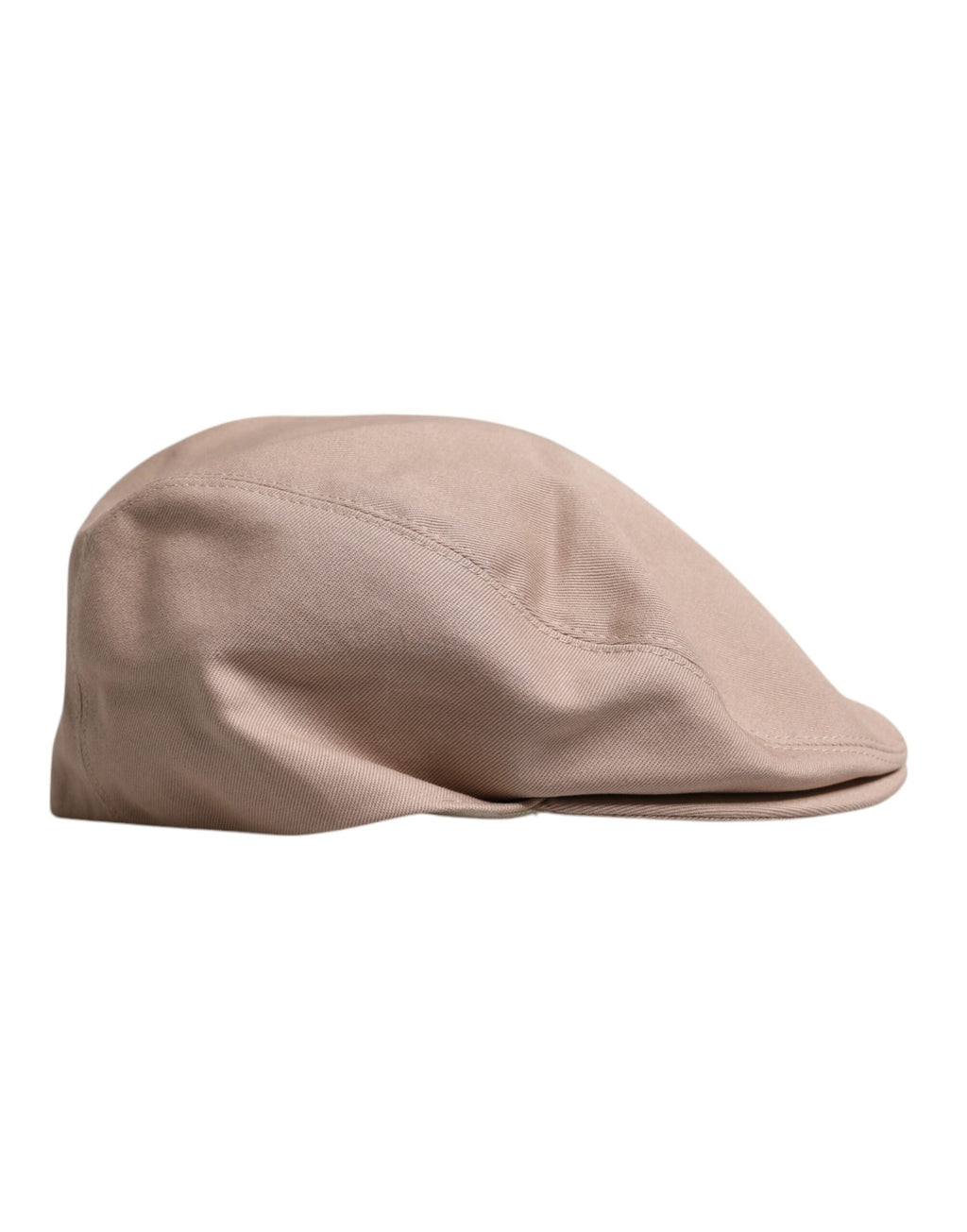 Beige Cotton Newsboy Capello Cabbie Hat