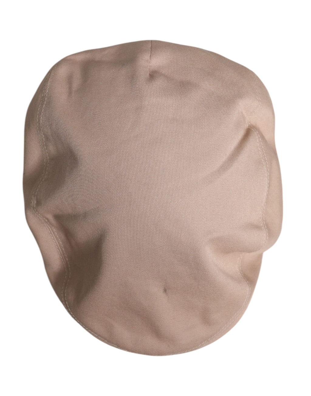 Beige Cotton Newsboy Capello Cabbie Hat