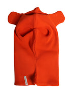 Orange Cotton Whole Head Wrap Balaclava Hat
