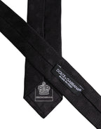 Black Circles Silk Adjustable Necktie Tie
