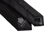 Black Circles Silk Adjustable Necktie Tie