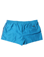 Turquoise Logo Beachwear Shorts 2Pc Swimwear