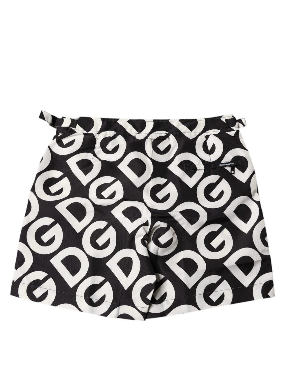 Black White Logo Beachwear Shorts Swimwear