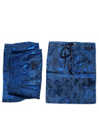 Blue Nylon Beachwear Swim Shorts 2Pc Swimwear