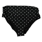 Black Polka Dot Swimsuit Bikini Bottom Swimwear