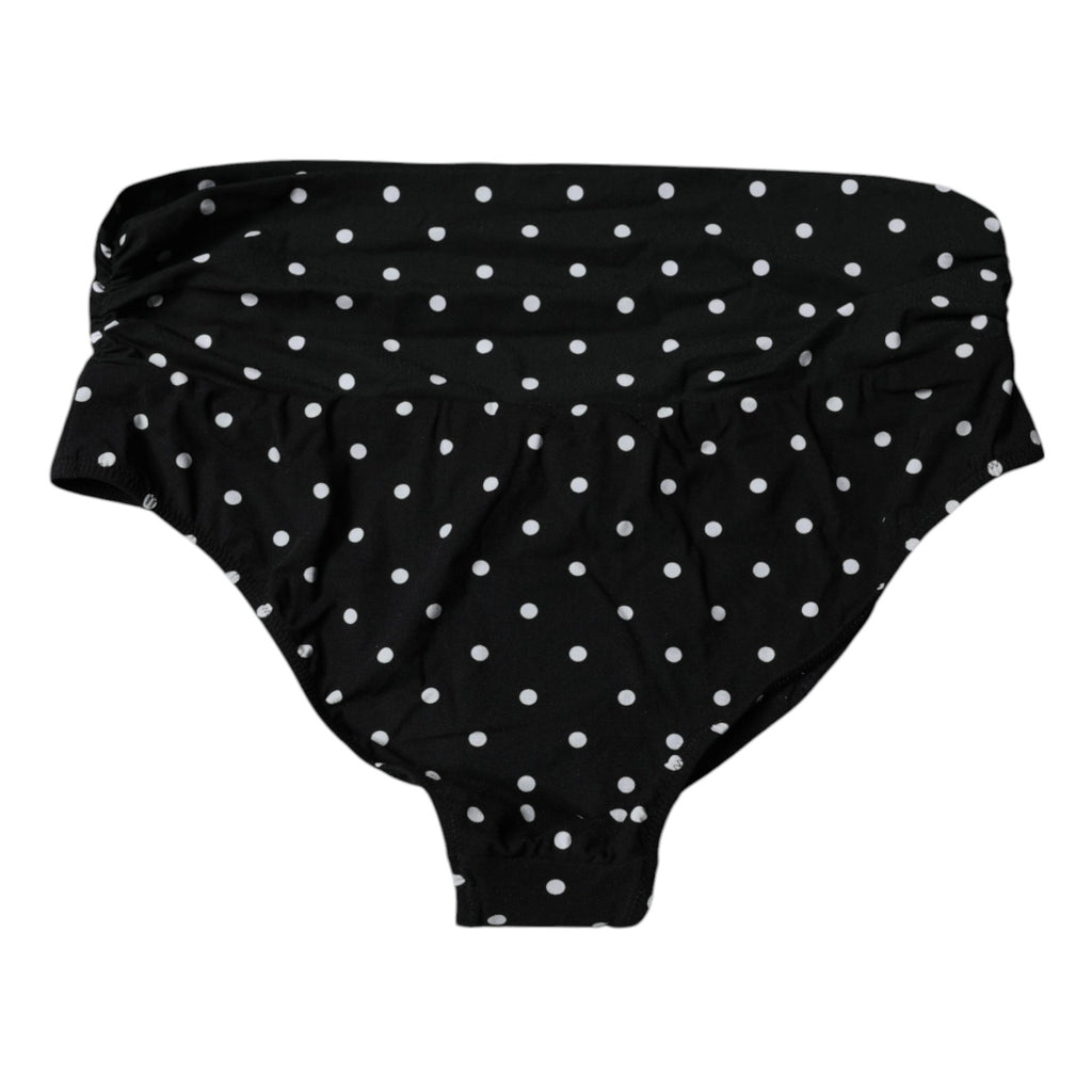Black Polka Dot Swimsuit Bikini Bottom Swimwear