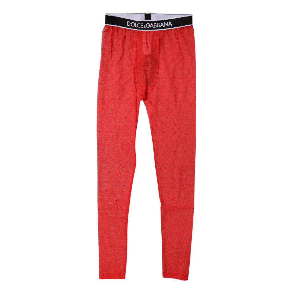 Red Logo Lace Lingerie Tight Pants Underwear