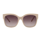 Beige Metal Sunglasses