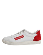White Suede Leather Low Top Sneakers Shoes