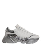 White Silver Daymaster Low Top Sneaker Shoes