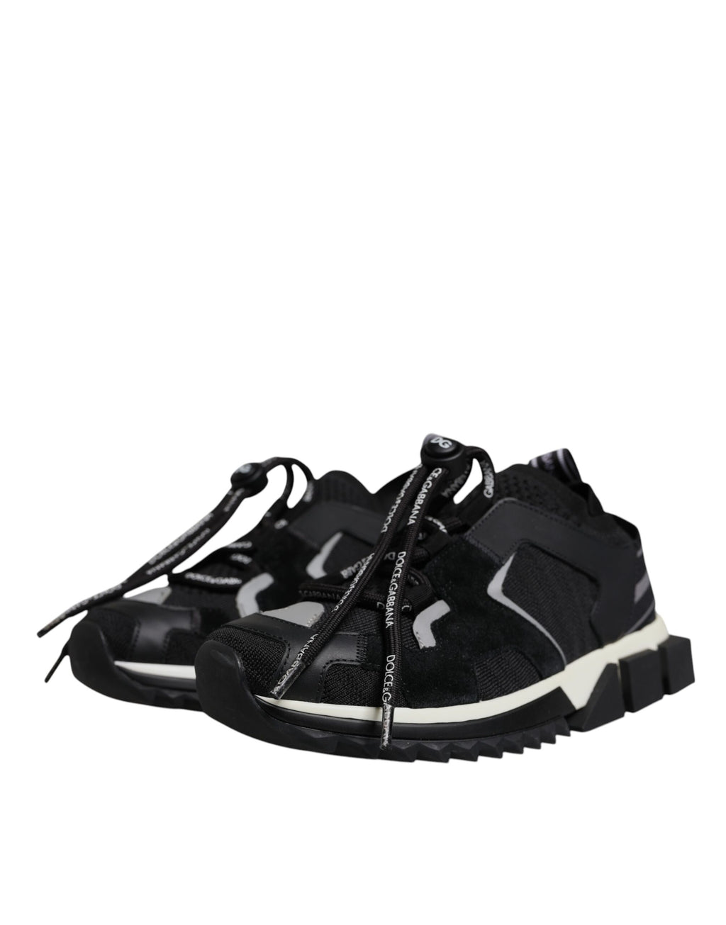 Black Mesh Sorrento Trekking Sneakers Shoes