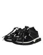 Black Mesh Sorrento Trekking Sneakers Shoes