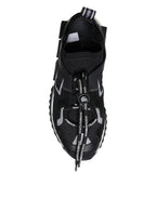 Black Mesh Sorrento Trekking Sneakers Shoes