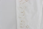White Floral Cutout Dress Sicily Pants