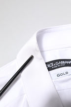 White GOLD Cotton Long Sleeves Men Dress Shirt