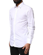White GOLD Cotton Long Sleeves Men Dress Shirt