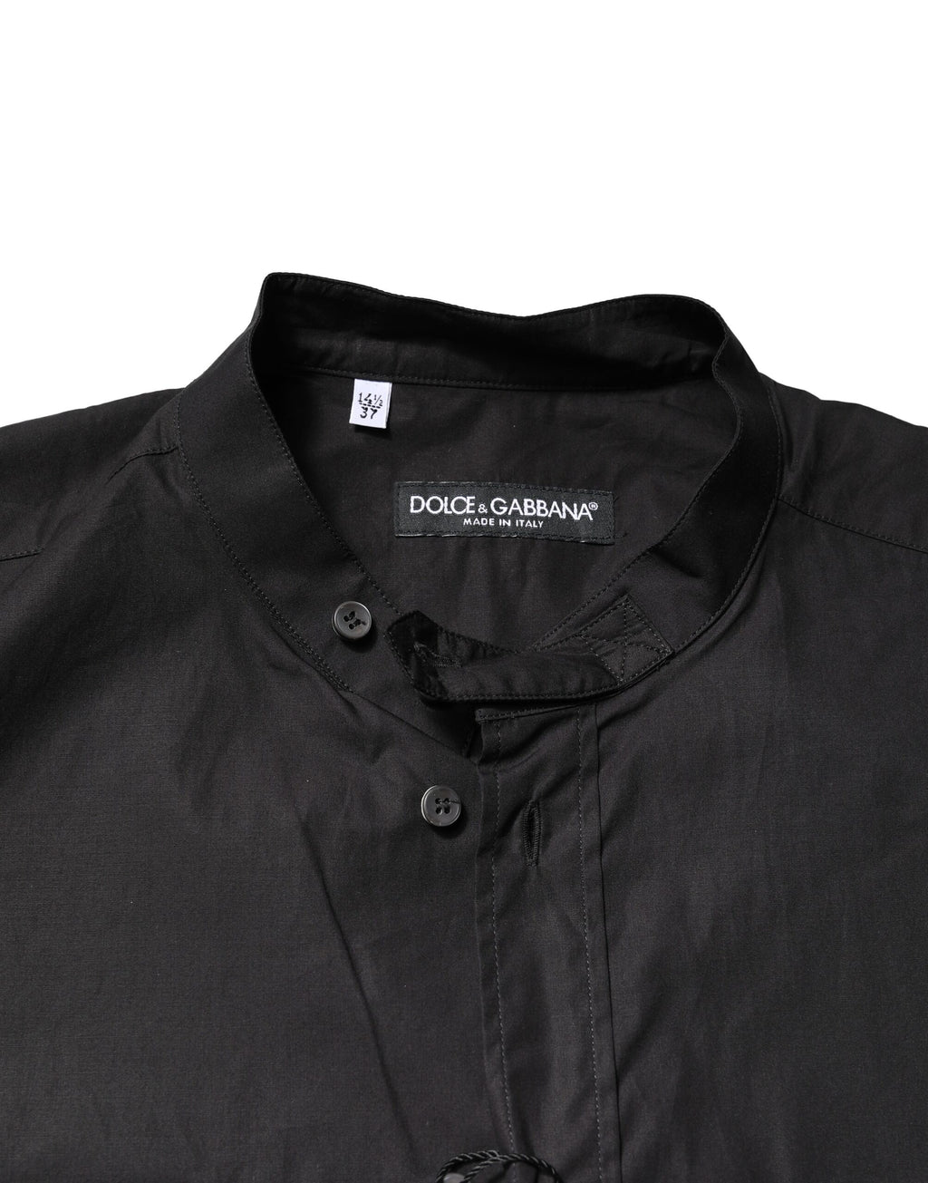 Black Cotton Button Down Men Casual Shirt